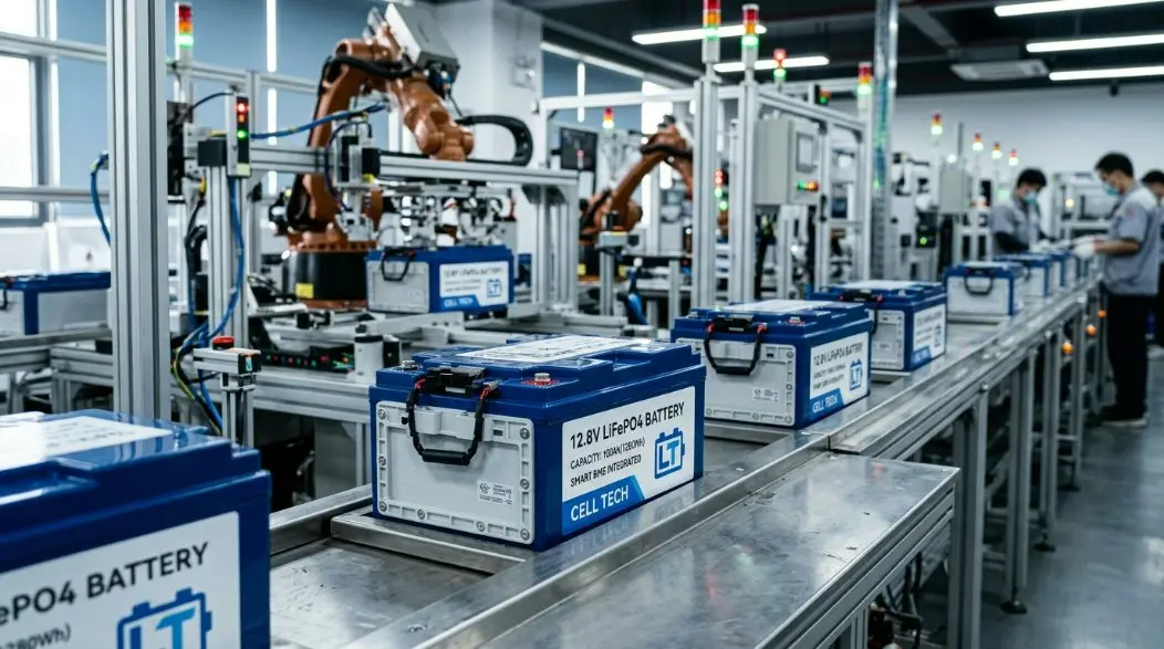 Pabrik Baterai LiFePO4 12,8V Terkemuka di Tiongkok: Memajukan Penerangan Kota Cerdas & Kepatuhan Paspor Baterai UE 2026
